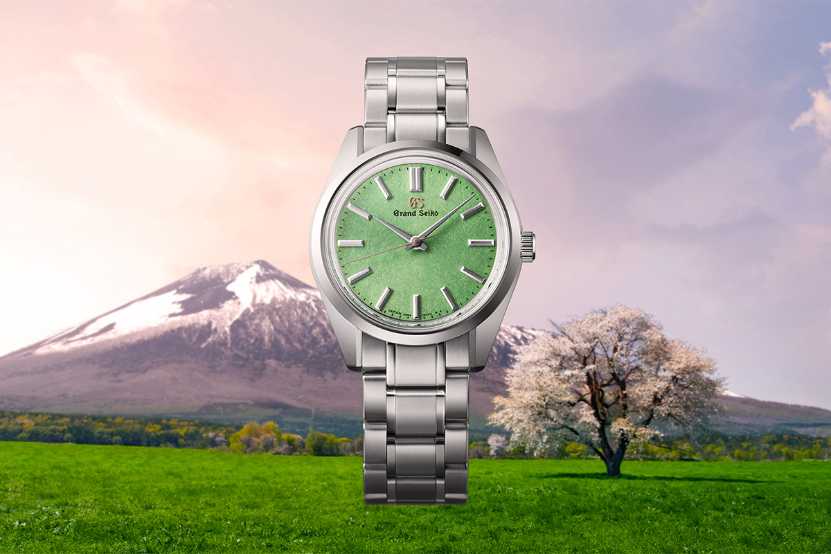 グランドセイコーから、牧場を思わせるさわやかなグリーンの腕時計が