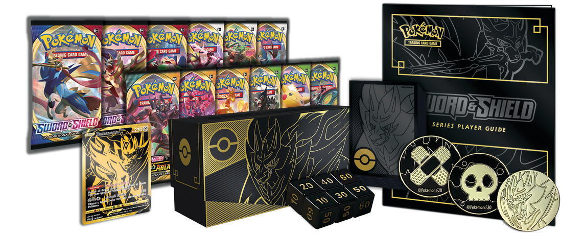 Sword & Shield Elite Trainer Box Plus—Zacian/Zamazenta – Table