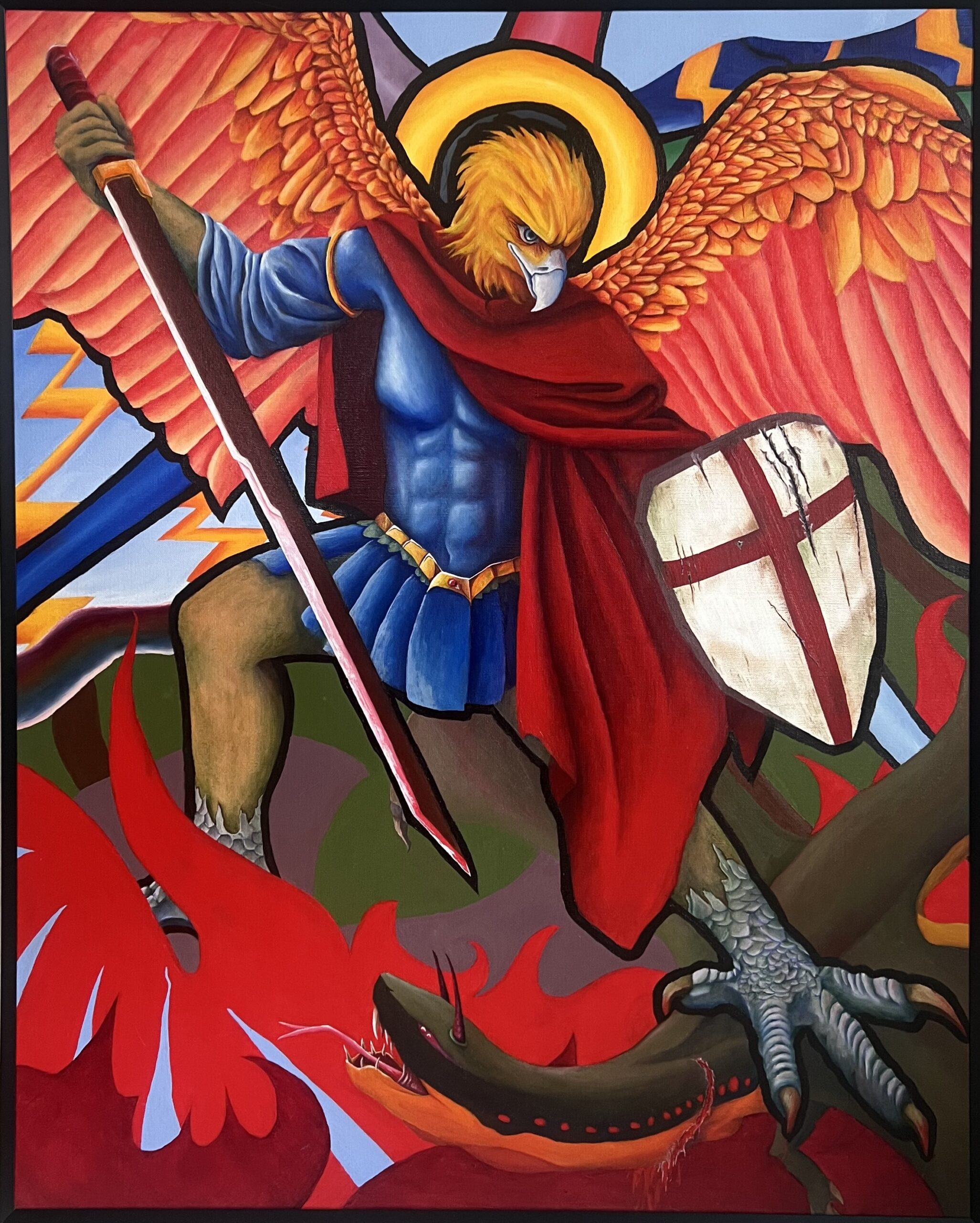 大天使ミカエル | 雪月/Yuzuki ｜インテリア絵画 アートの専門通販