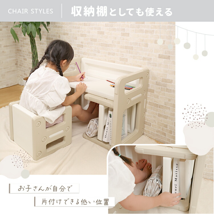 楽天市場】キッズデスク チェア セット デスク＆チェアセット 幼児 机