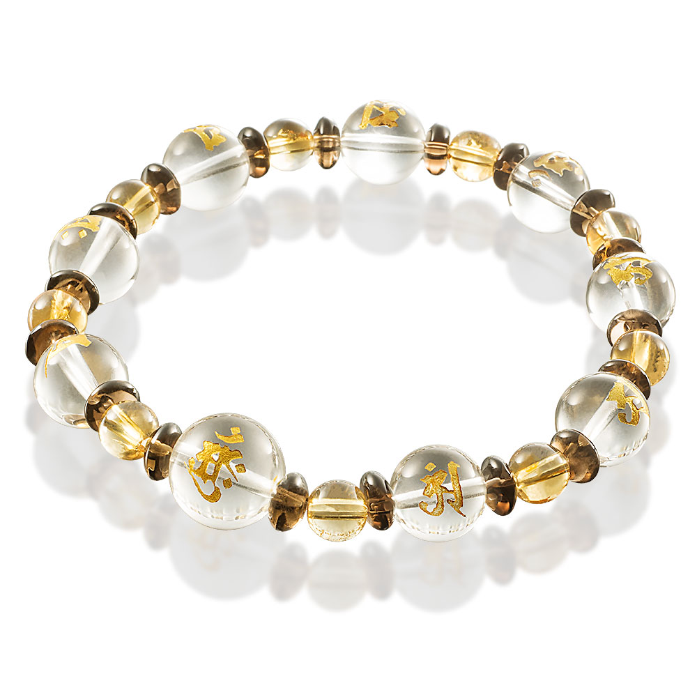 楽天市場】水晶 曼荼羅 腕珠 数珠 ブレスレット 三守皇山大聖寺 護摩