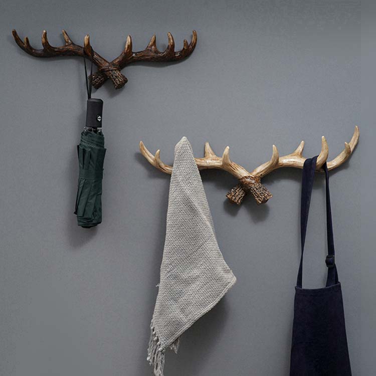 楽天市場】壁飾り 鍵かけ 鹿 帽子掛け アンティーク風 ウォール