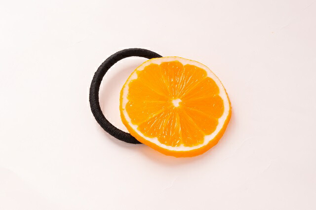 楽天市場】ヘアアクセサリー・ヘアゴム オレンジ 食品サンプル グッズ