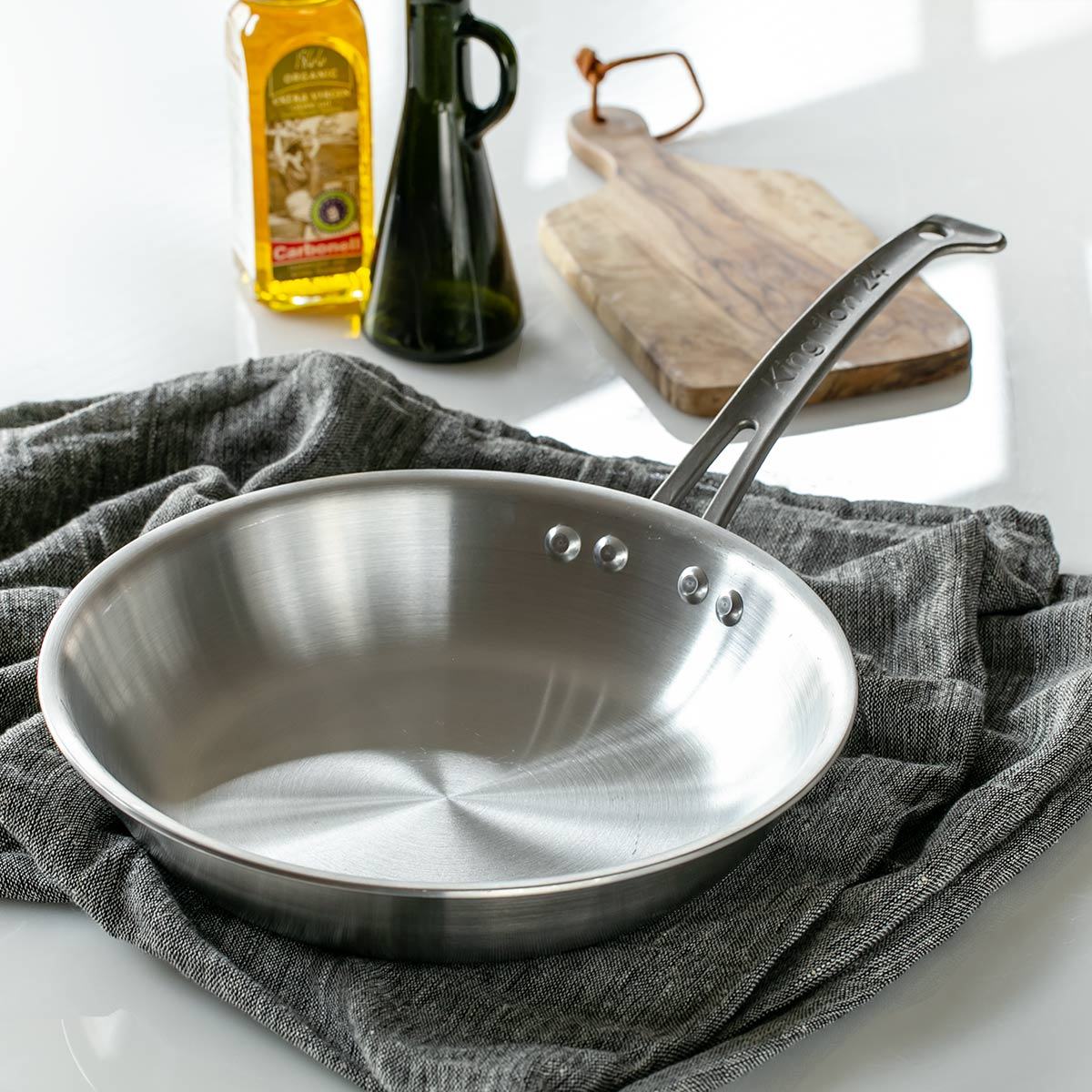 楽天市場】フライパン 21cm IH対応 浅型 ステンレス製 キングフロン