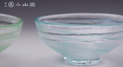 楽天市場】ガラス抹茶平茶碗・青渦雲・透明ガラス : 抹茶・宇治茶