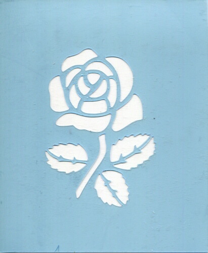 楽天市場】ファインホームのステンシルシート 一輪のバラ fh-089L