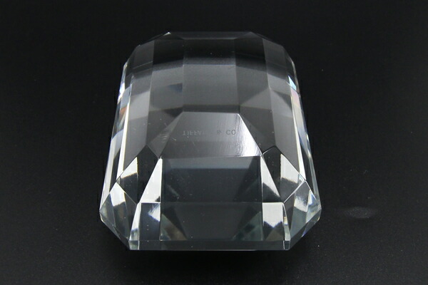 楽天市場】ティファニー ペーパーウェイト エメラルドカット モチーフ