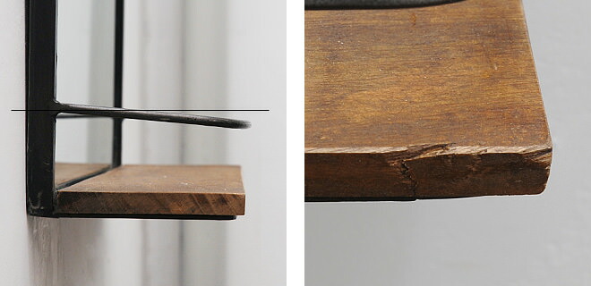 楽天市場】【インダストリアル ウォールミラー 洗面所 長方形 木