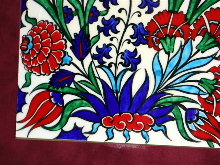 楽天市場】【15%OFFクーポン対象】手書きタイル トルコ陶器 1枚額 H30