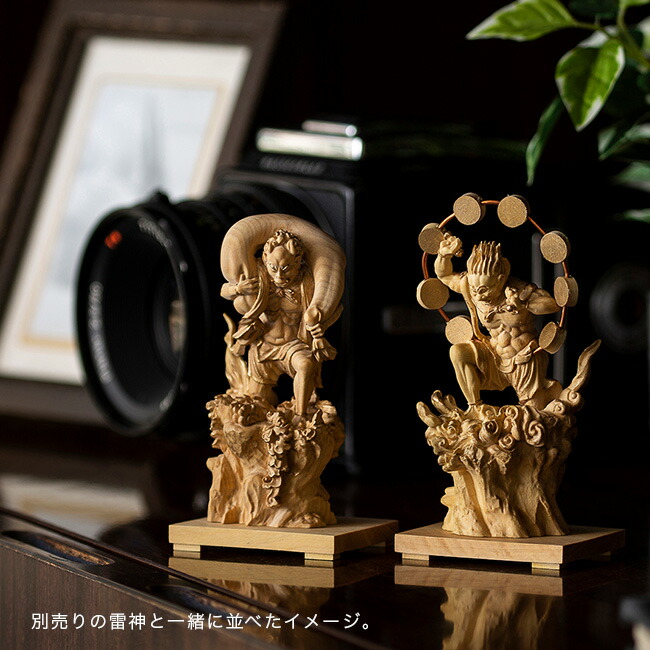 楽天市場】【特典あり】極小仏 風神[風神像 神様 仏像 木製 木彫り