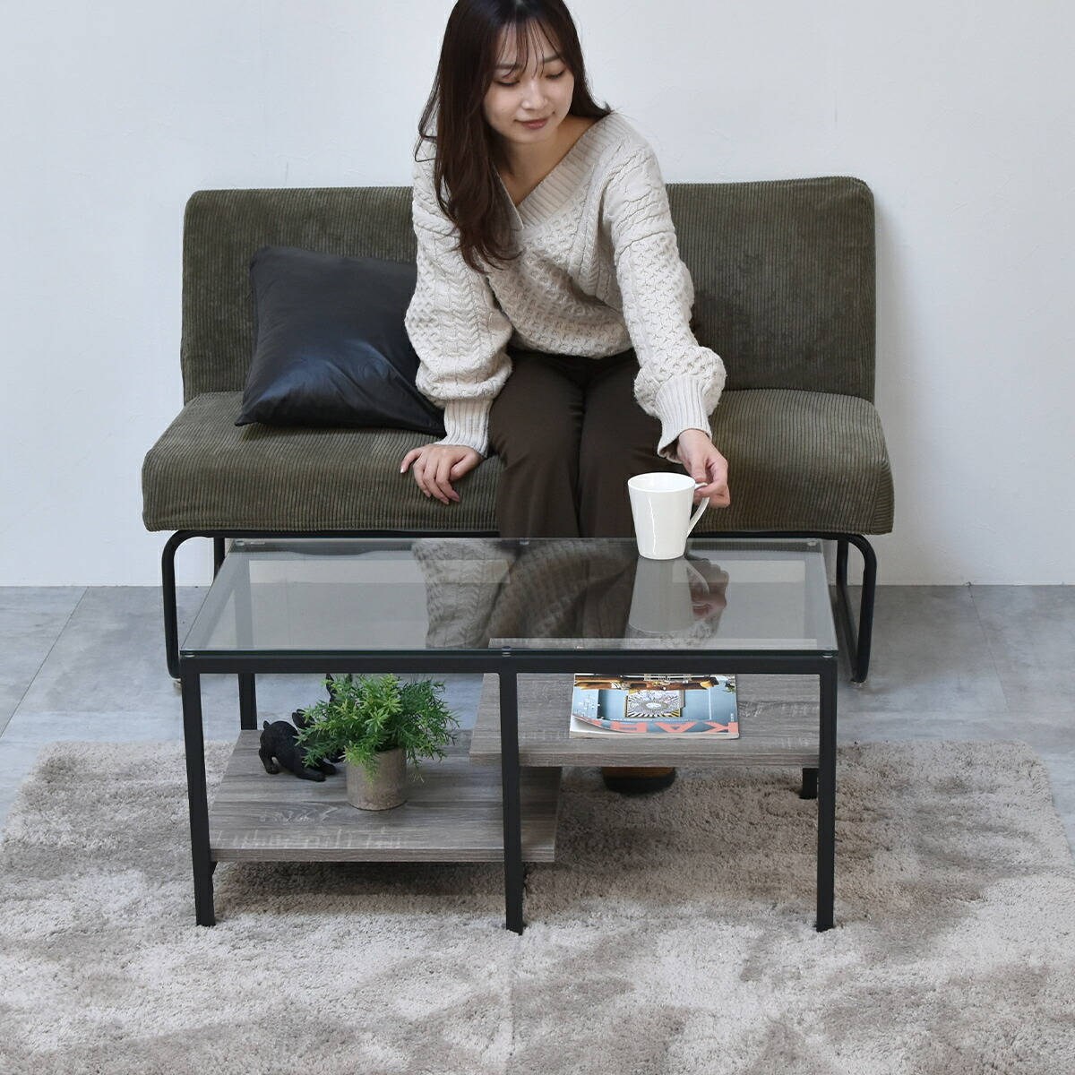 楽天市場】【2/23まで最大P10倍】テーブル ガラステーブル おしゃれ