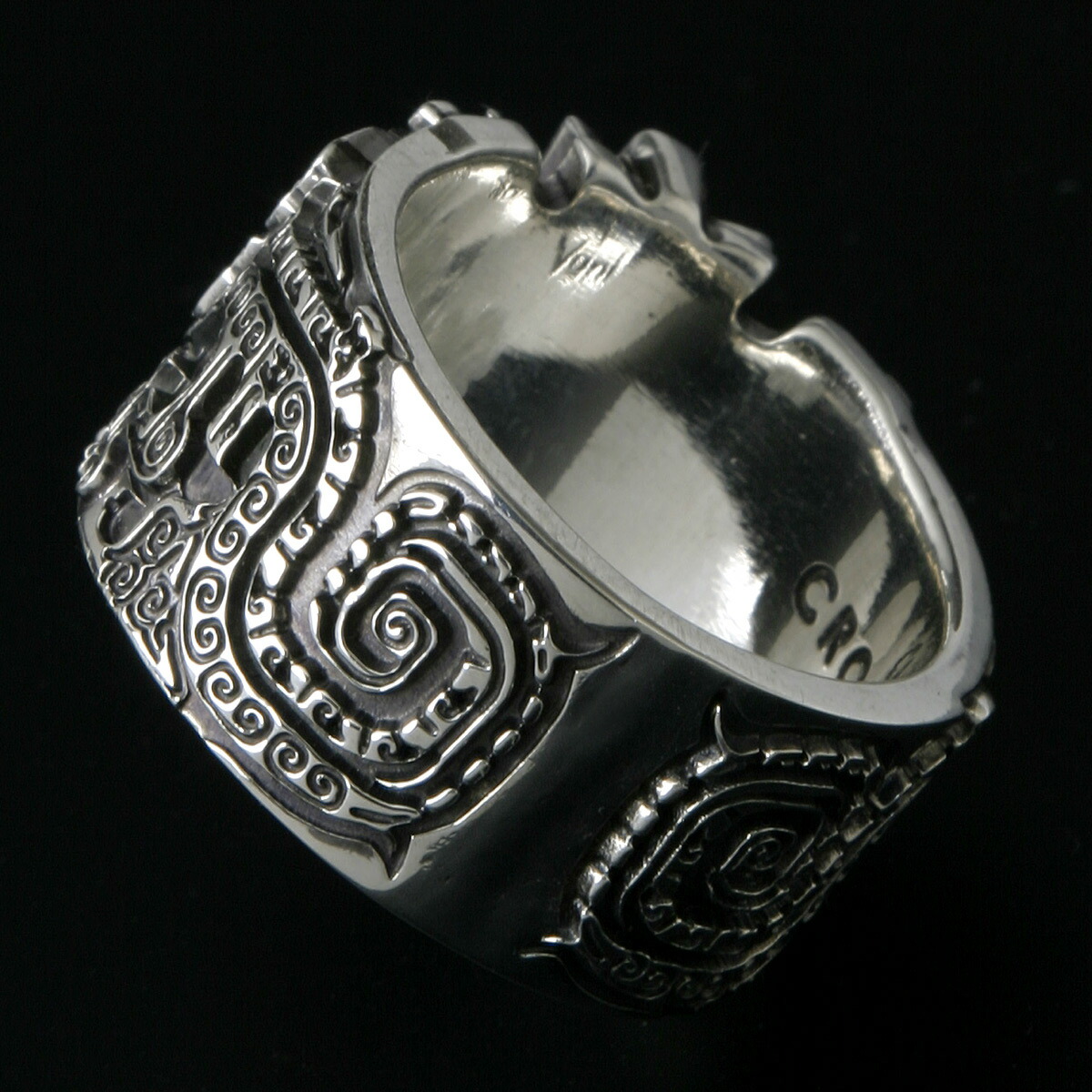 楽天市場】古代 龍 スターリング シルバー リング 9号～29号 指輪 極太