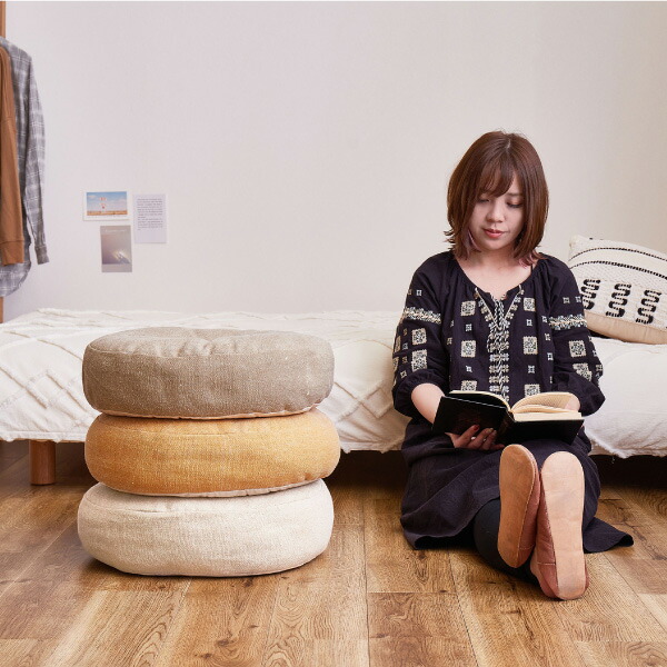 楽天市場】【全10色】インド綿 フロアラウンドクッション 約45×12cm