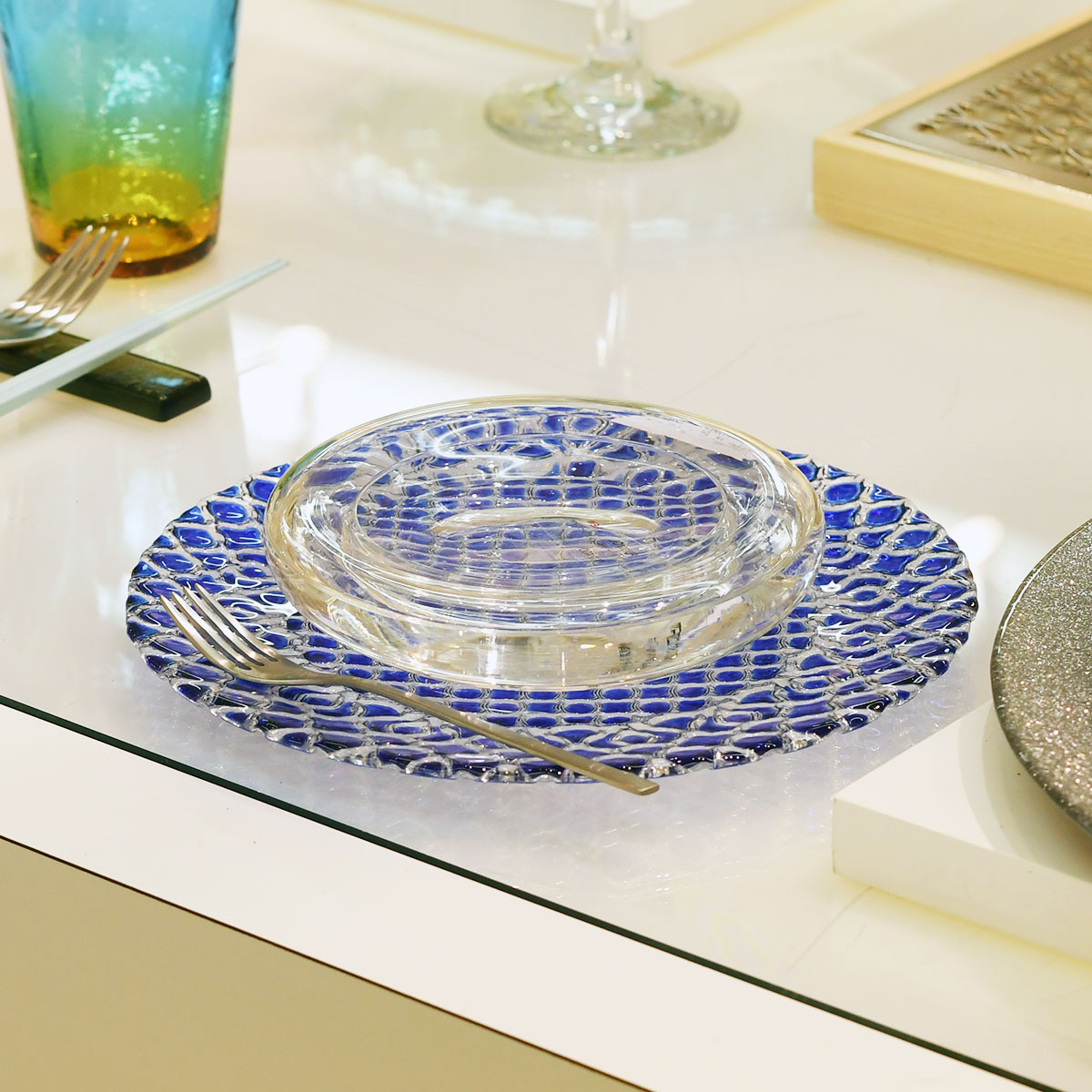 楽天市場】ハナ Hana プレート21cm＆28cm 2色（レッド・ブルー