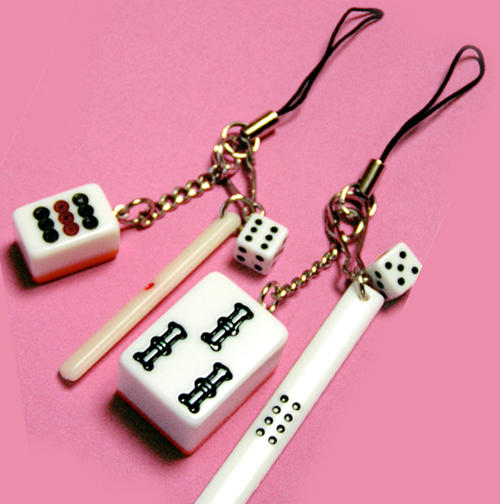 楽天市場】麻雀 パイ 点棒 ストラップ(ネコポス便可)｜中国,麻雀,牌