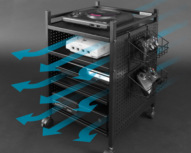 ゲーム機収納ラック BHS-380G | Bauhütte®