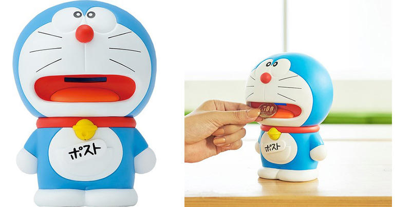 新製品】貯金箱やポーチなど 郵便局限定の「ドラえもん50周年