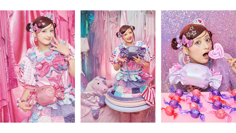 8月7日「原宿系クリエイター、しなこちゃんが考えたキャンディ形ポーチ