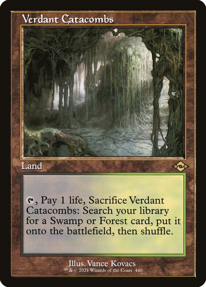 □旧枠□《新緑の地下墓地/Verdant Catacombs》[MH2-BF] - MTG専門店