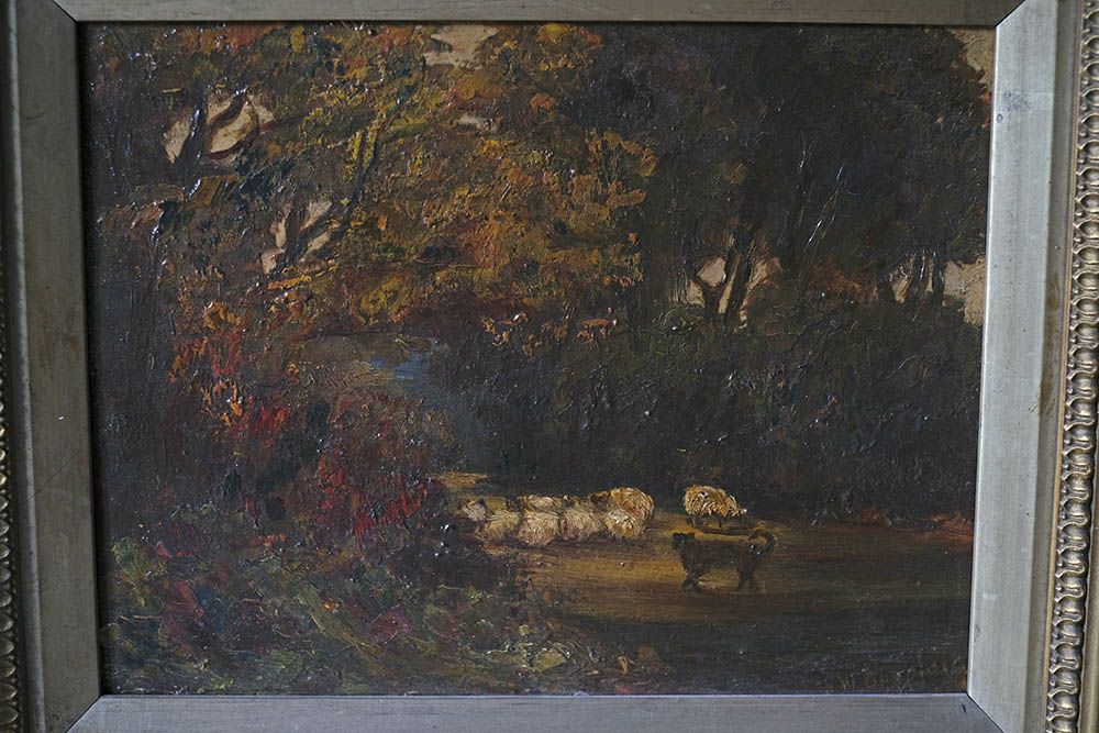 アンティーク油絵 スコットランドの風景 | 雑貨とアンティークのお店