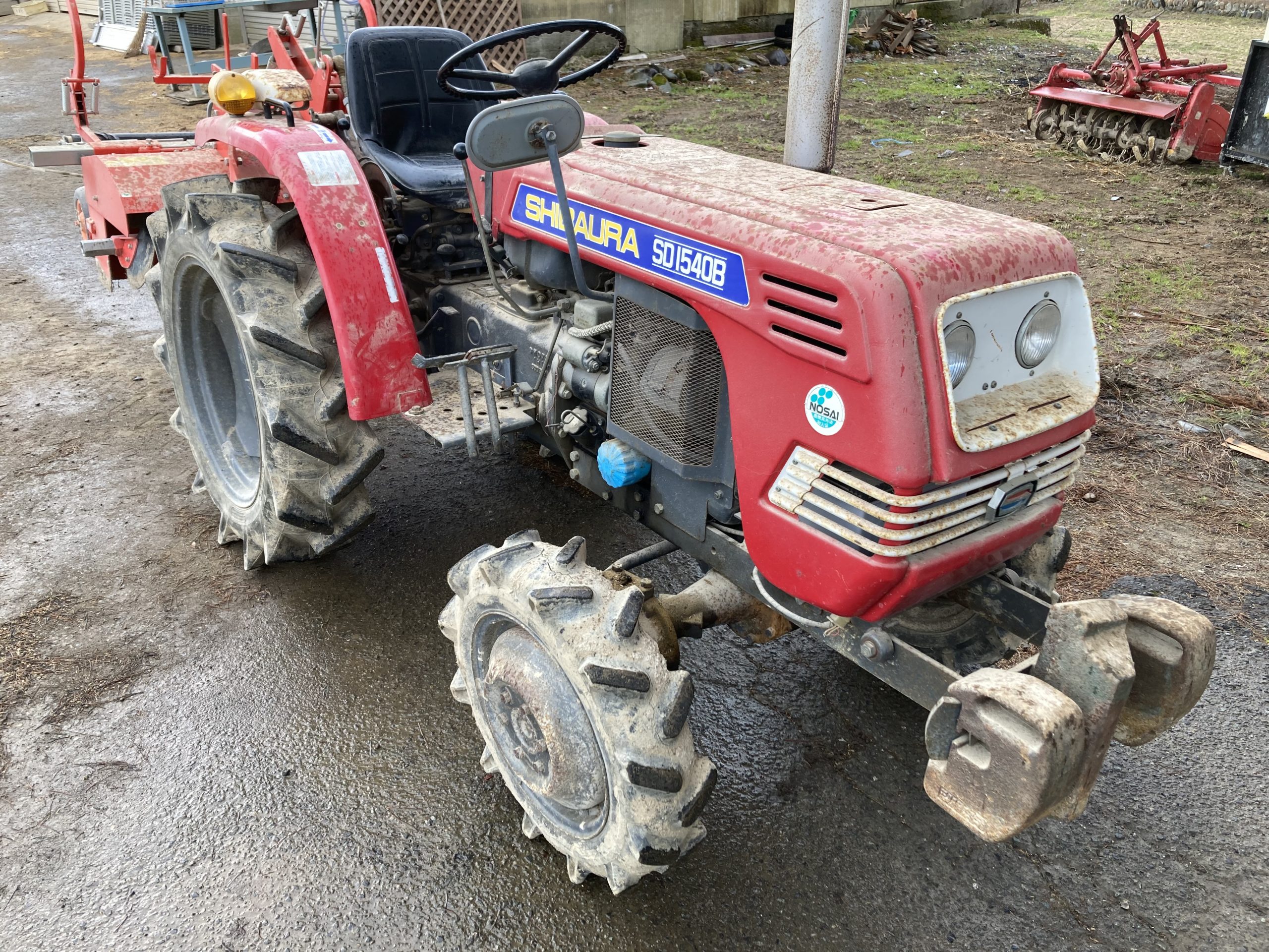 シバウラのトラクターSD1540B・4WDを買取して来ました（秋田県湯沢市