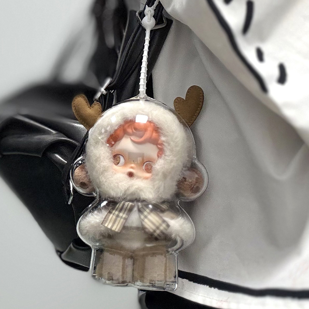 1-10 個スカルパンダ保護カバー透明ケースぬいぐるみディスプレイ