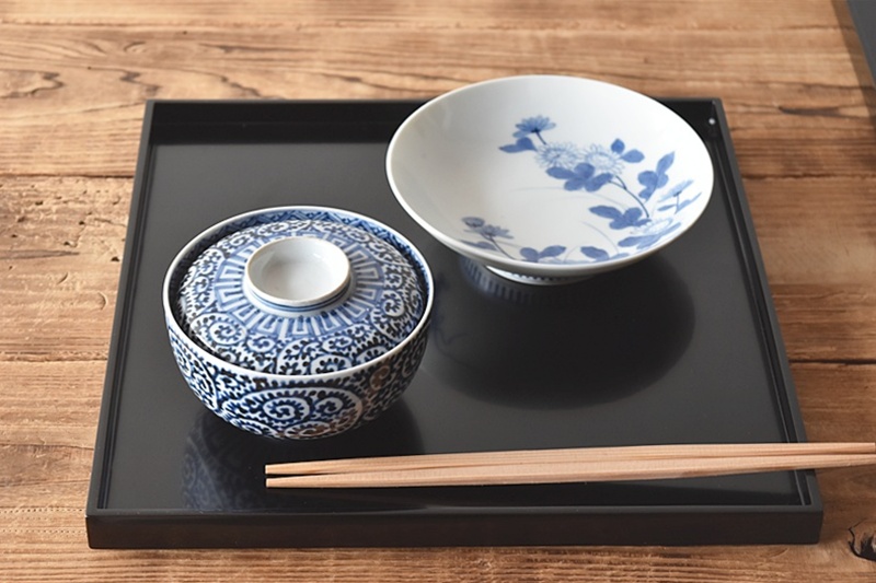 輪島塗 半月卓上膳 5枚 共箱 最終値下げ輪島塗 半月卓上膳 5枚 共箱