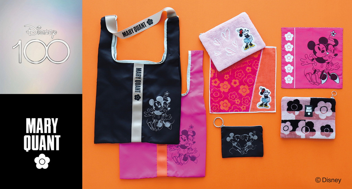 ディズニー×MARY QUANT、ミッキー＆ミニーのレトロ柄グッズが登場 - 西