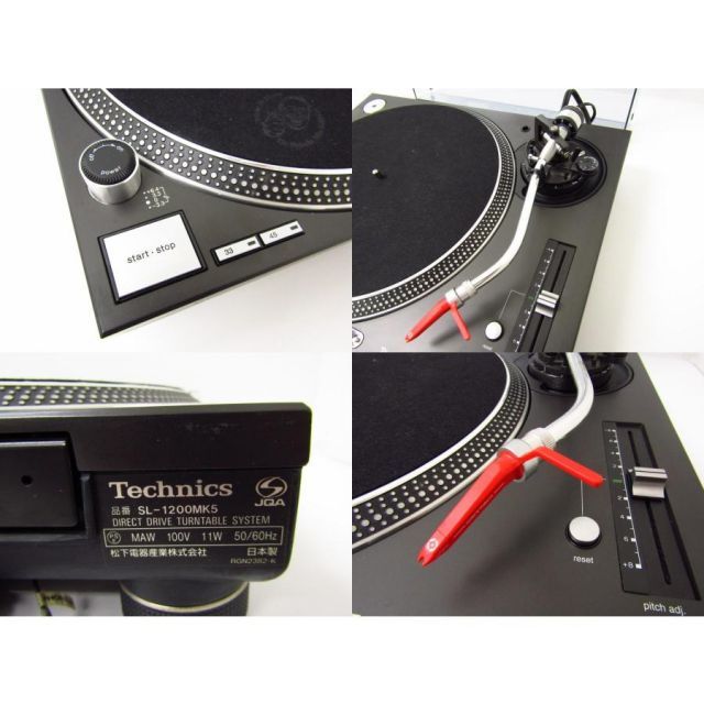Technics SL-1200 MK5 +ミキサー、BEHRINGERミキサー Technics SL-1200