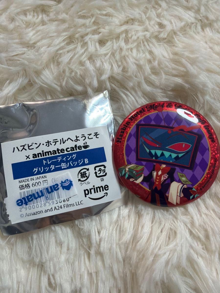 アニメイトカフェ ハズビンホテル スクエア缶ケース チームV