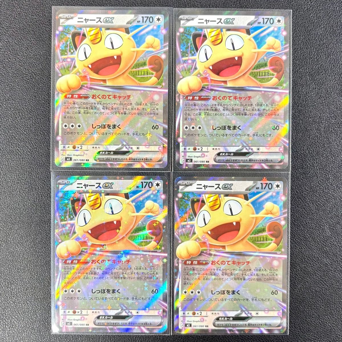 ニャースex SR RR 2点セット ポケカ ポケモンカードゲーム