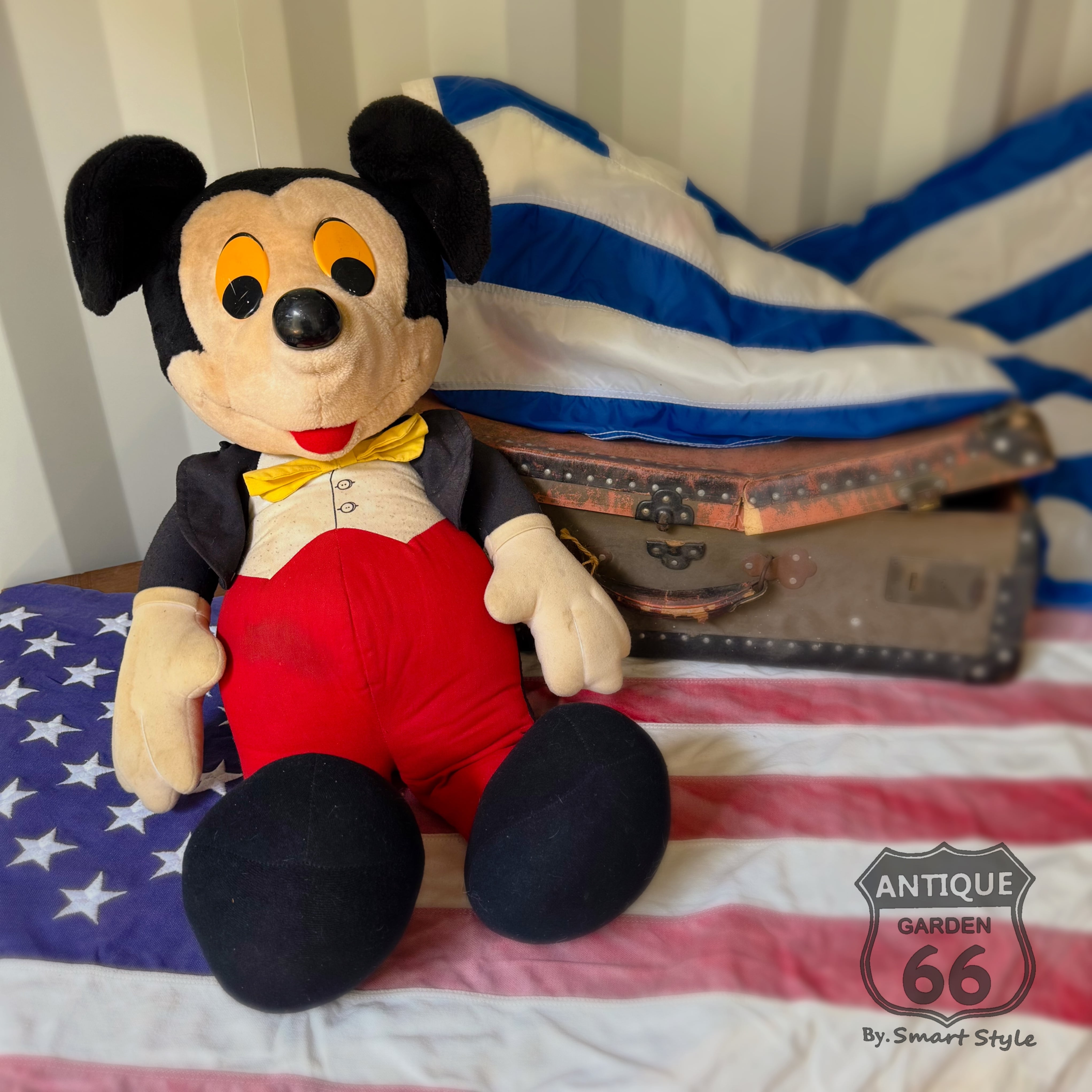 難あり】80s HASBRO ミッキーマウス 70cm ジャンボ ヴィンテージドール