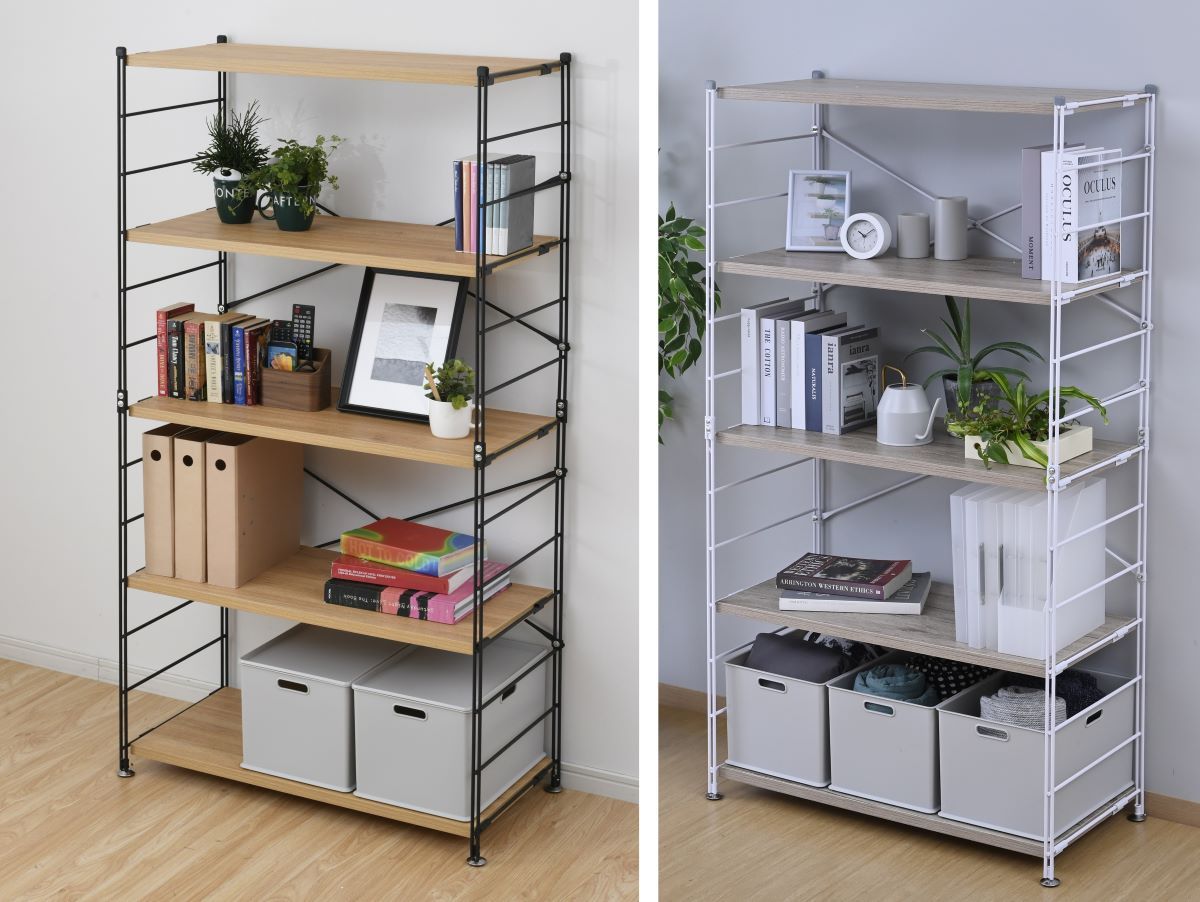 商品情報_ウッドシェルフ(5段） | 山善の商品情報サイト | YAMAZEN BOOK