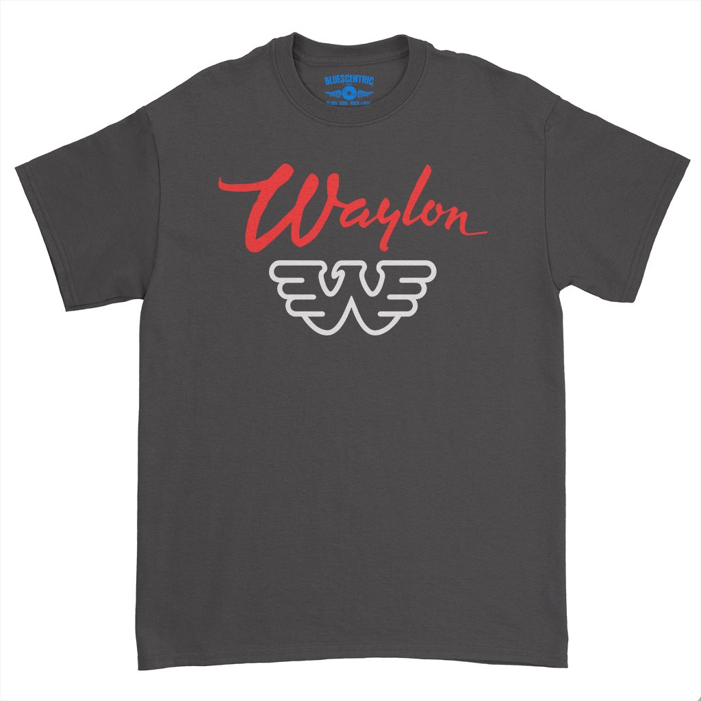 Waylon Jennings Logo T-Shirt – Heavy Cotton – Bluescentric