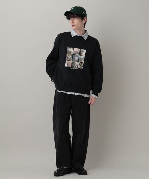セール】Collage Photographer Print Sweat/コラージュフォトプリント