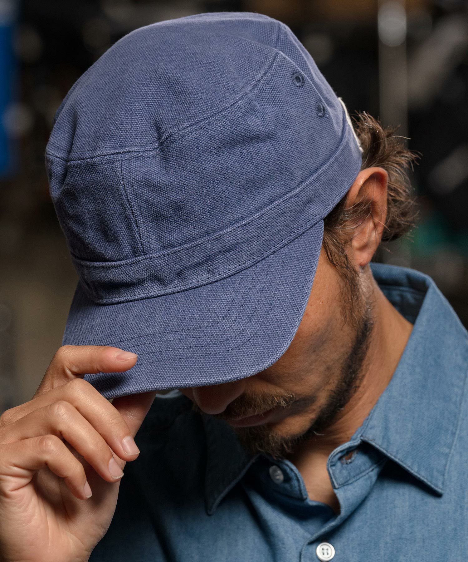 CAMBIO(カンビオ)】Garment Wash Work Cap ワークキャップ(NF-251