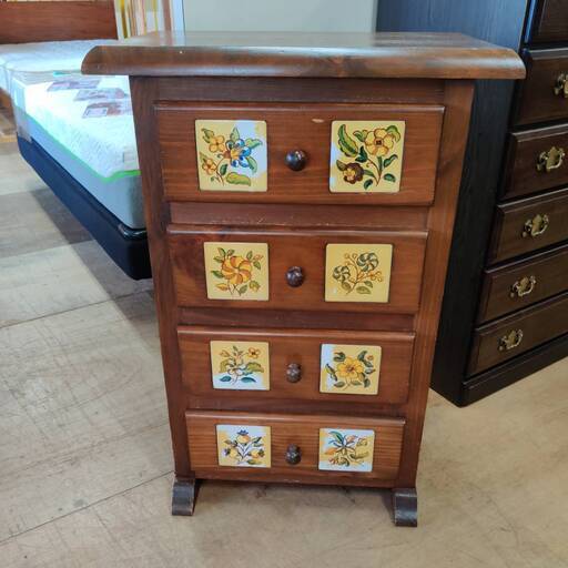 愛品倶楽部柏店】 4段タイルチェスト スペイン バレンシア家具 (愛品