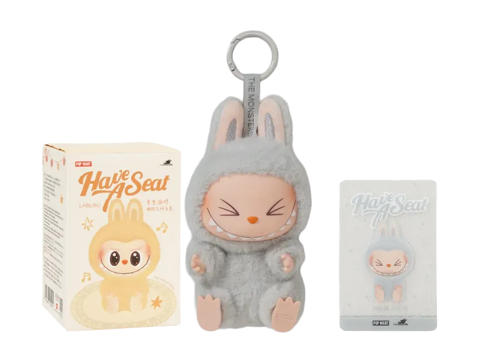 ポップマート ザ モンスターズ (ラブブ) ハブアシート ぬいぐるみ