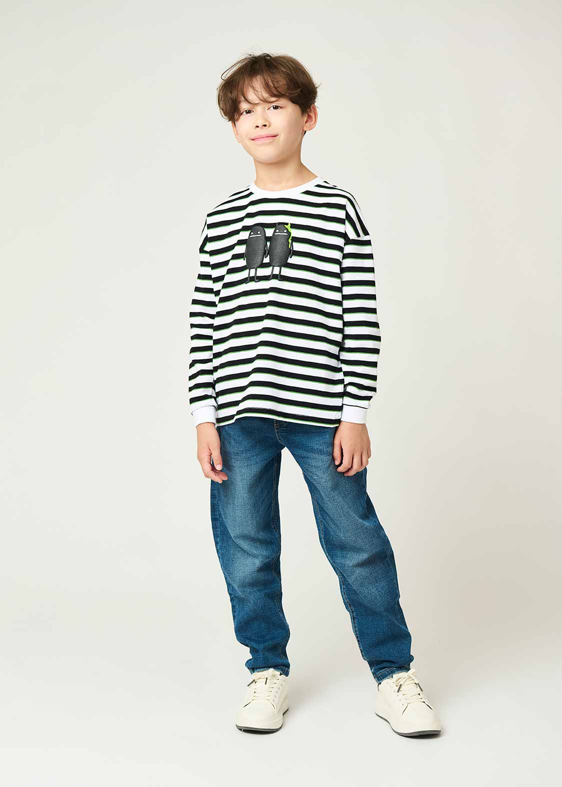 ビューティフルシャドークリーチャー｜キッズビッグシルエット長袖T