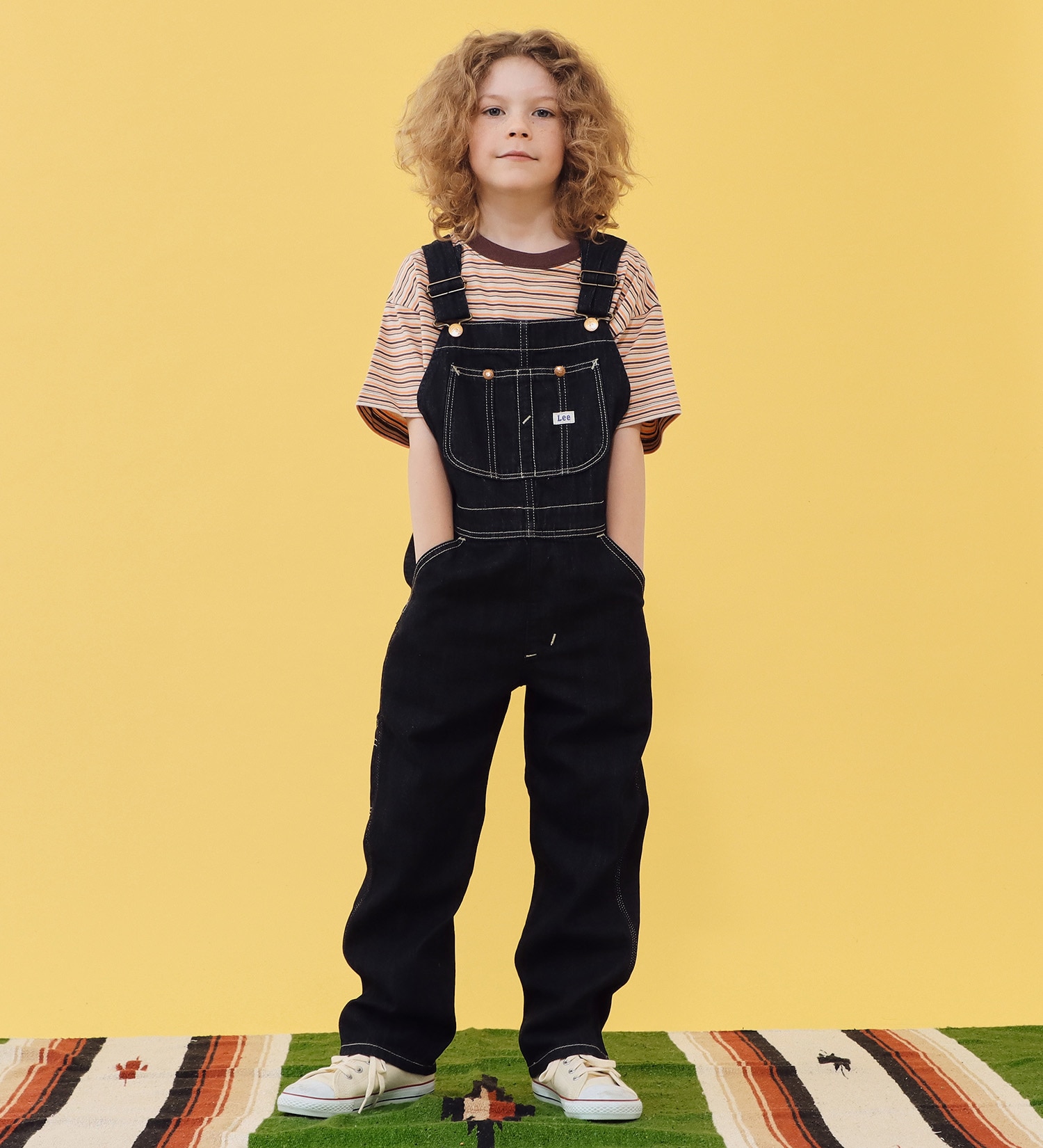 試着対象】【110-160cm】キッズ オーバーオール 高品質綿100％|Lee|リー
