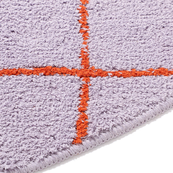 ウィンドウペン ラグ ラウンド φ1500 パープル×オレンジ | Francfranc