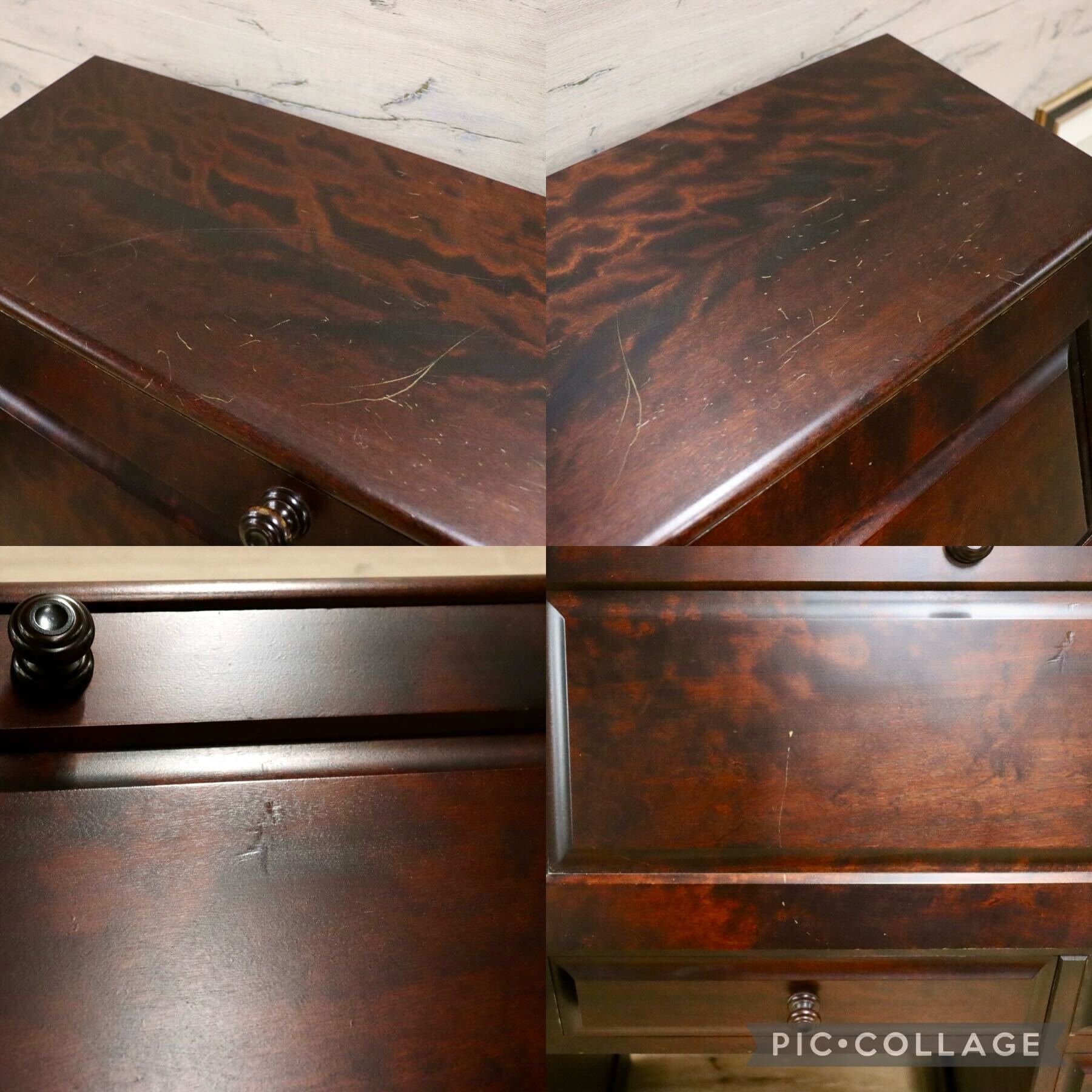 GMGH349○北海道民芸家具 ライティングビューロー 勉強机 学習机 書斎