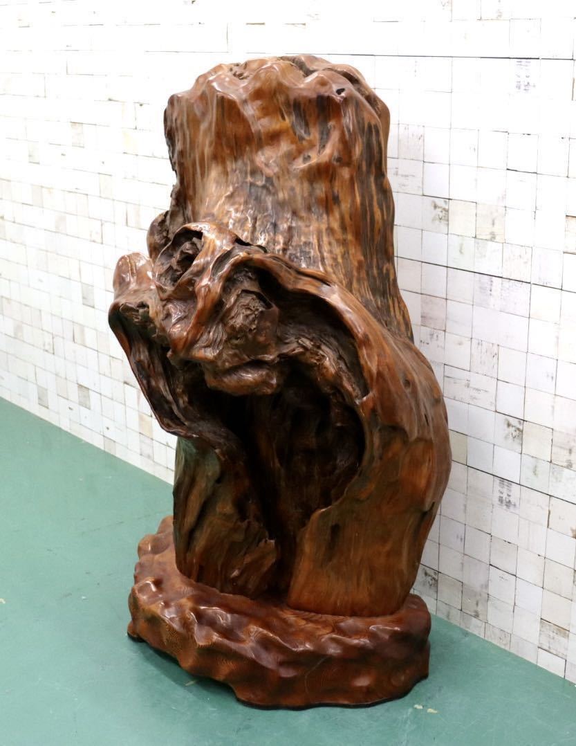 GMFS276○世界遺産屋久杉 無垢 一枚板 衝立 オブジェ 置物 玄関 和室 座敷