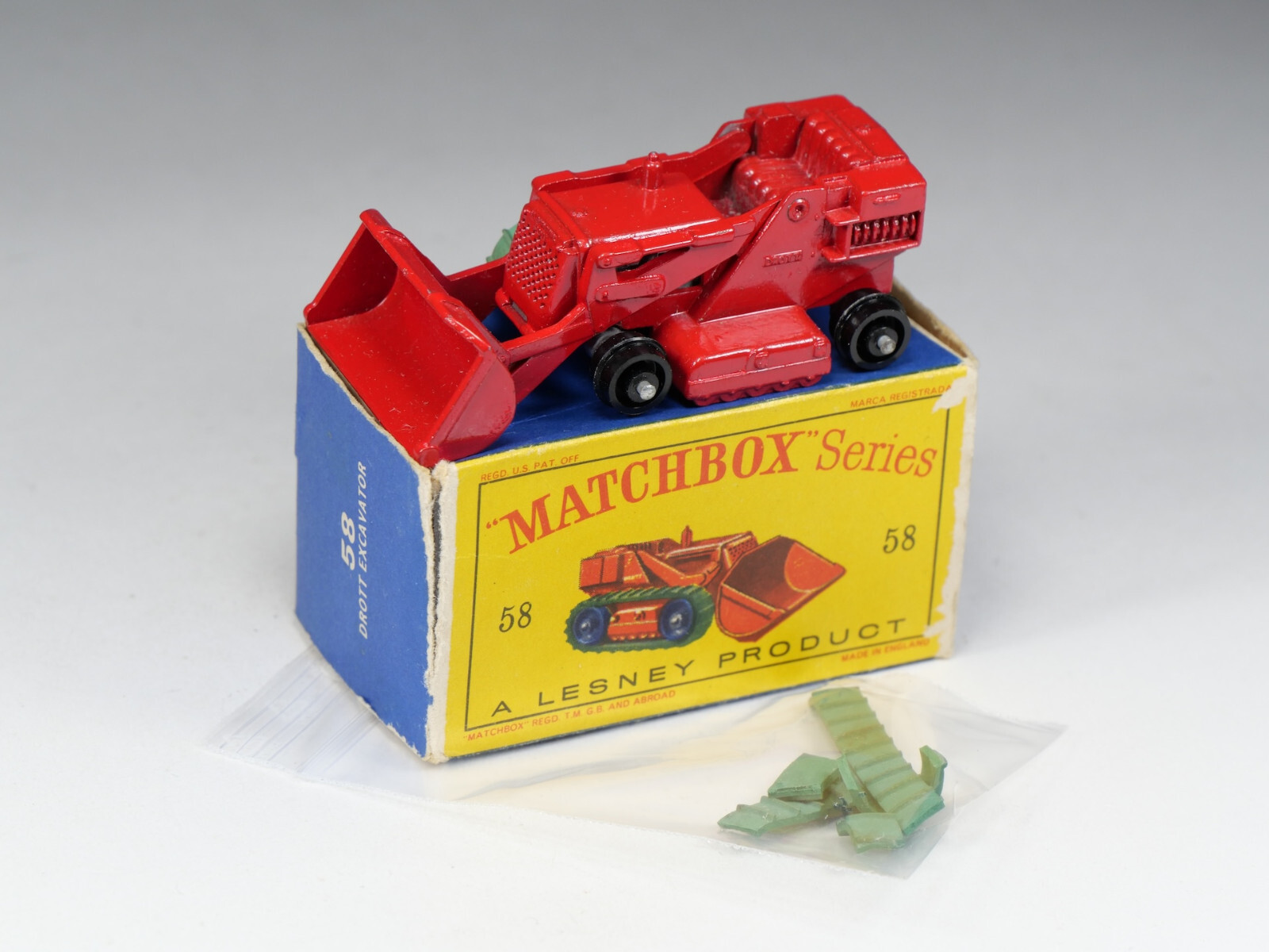 Matchbox 58b, Drott Excavator - Free Price Guide & Review