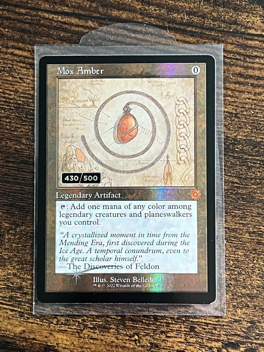 Mox Amber Retro Foil SERIALIZED 430/500 | eBay