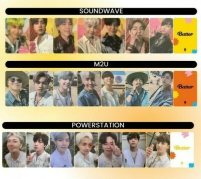 BTS Butter Official Lucky Draw Photo Card M2U POWER STATION