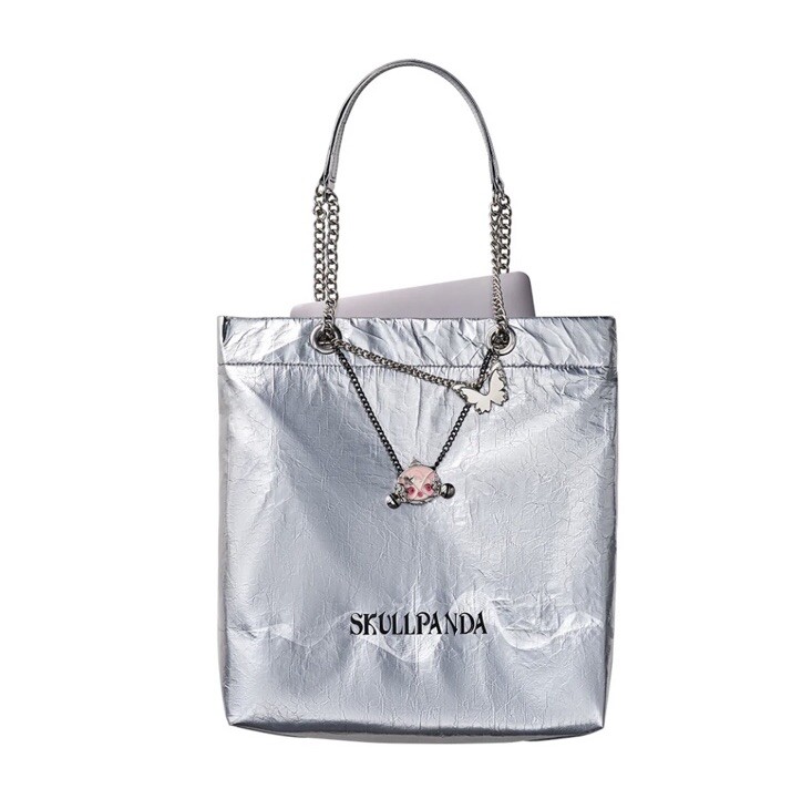 POP MART SKULLPANDA The Sound Series Tote Bag [SILVER] | eBay