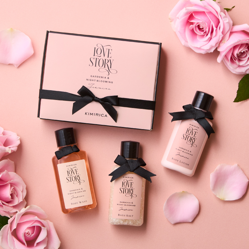選べるシール】ギフト ボディケア 3点セット ラブストーリー バス