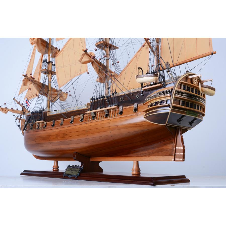 帆船模型 完成品 木製 HMS サプライズ号 Surprise 英国帆船モデル