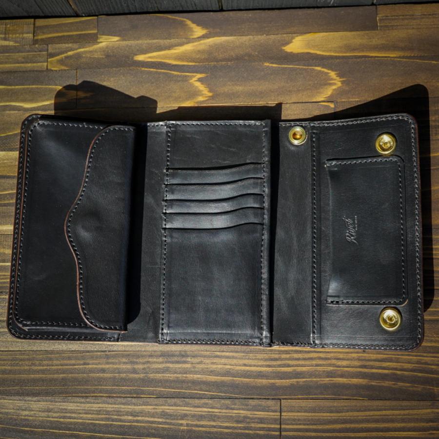 ミドルトラッカーウォレット『Type03』クロムエクセル/ブラック